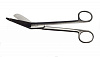Ножницы для разрезания повязок с пуговкой горизонтально изогнутые, 185 мм