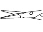 Ножницы для капсулотомии по Ваннасу, двухшарнирные S-1027
