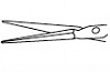 Ножницы конъюнктивальные прямые S-2505